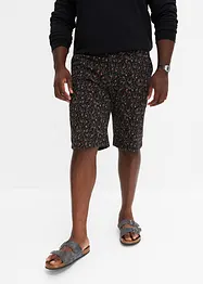 Chino bermuda met print, slim fit, bpc selection