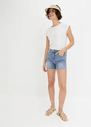 Jeans short met borduursel, BODYFLIRT