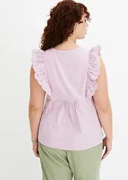 Shirt met broderie anglaise, BODYFLIRT