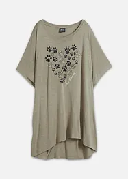 Bigshirt met print van licht materiaal, bonprix