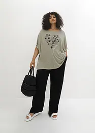 Bigshirt met print van licht materiaal, bonprix