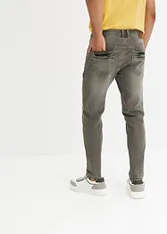 Regular fit stretch jeans, tapered, bonprix