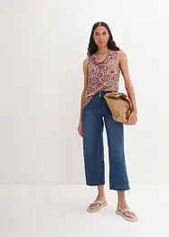 Top met watervalhals van soepele viscose, bonprix