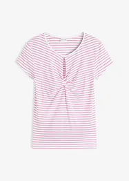 Gestreept shirt met cut-out, bonprix