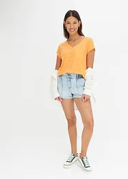T-shirt van katoen-viscosemix, bonprix