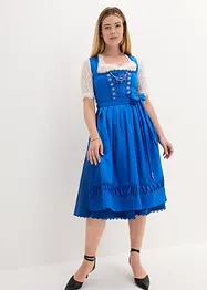 Dirndl met satijnen schort met borduursel (2-dlg. set), bonprix