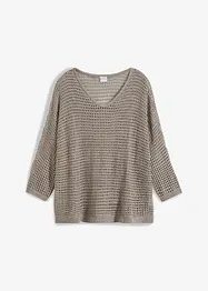 Ajour trui met glitter, bonprix