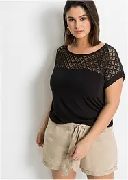 Shirt met kant, bonprix