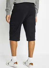 Lange sweat cargo bermuda, regular fit, bonprix
