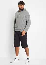Lange sweat cargo bermuda, regular fit, bonprix