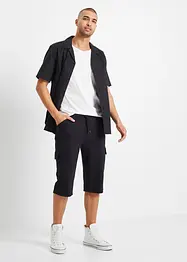 Lange sweat cargo bermuda, regular fit, bonprix