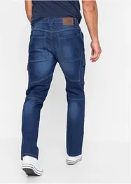 Regular fit cargo stretch jeans, straight, bonprix