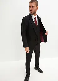 Slim fit pak (4-dlg. set): colbert, broek, gilet, stropdas, bonprix