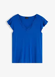Shirt met kant van een viscose-mix, bonprix