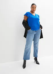 Shirt met kant van een viscose-mix, bonprix