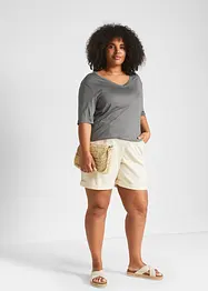 Longshirt van zachte viscose (set van 2), bonprix