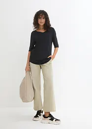 Longshirt van zachte viscose (set van 2), bonprix