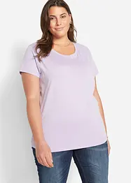 Shirt met ronde hals (set van 5), korte mouw, bonprix