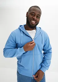Sweater met capuchon en ritssluiting, bonprix