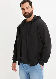 Sweater met capuchon en ritssluiting, bonprix