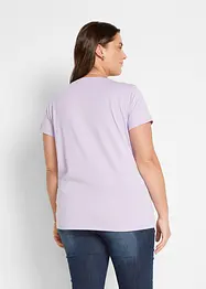 Shirt met ronde hals (set van 5), korte mouw, bonprix