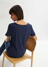 T-shirt met print van biologisch katoen, bonprix