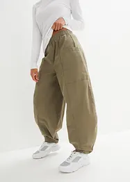 Lichte twill broek in een elastische katoenmix, bonprix