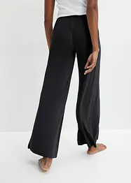 Pyjamabroek met wijde pijpen en viscose, bonprix