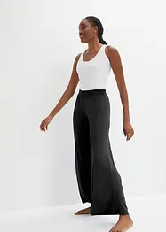 Pyjamabroek met wijde pijpen en viscose, bonprix