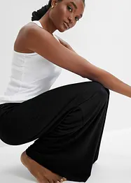 Pyjamabroek met wijde pijpen en viscose, bonprix