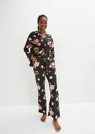 Pyjama met knoopsluiting en steekzakken (2-dlg. set), bonprix