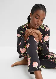 Pyjama met knoopsluiting en steekzakken (2-dlg. set), bonprix