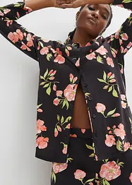 Pyjama met knoopsluiting en steekzakken (2-dlg. set), bonprix