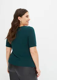 Shirt met viscose in wikkellook, bonprix