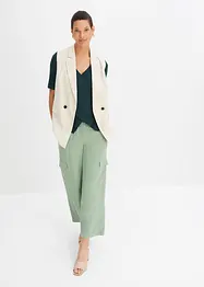 Shirt met viscose in wikkellook, bonprix