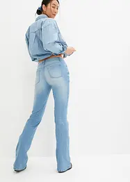 Bootcut jeans mid waist, stretch, bonprix