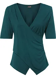 Shirt met viscose in wikkellook, bonprix