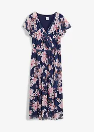 Gedessineerde midi jurk van mesh, bonprix
