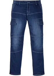 Regular fit cargo stretch jeans, straight, bonprix