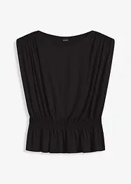 Mouwloos shirt met schoudervullingen, bonprix