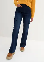 Cargo jeans met high waist comfortband, bonprix