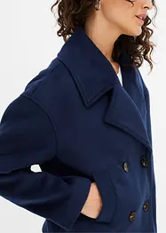 Korte peacoat in wollen look, bonprix