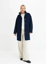 Korte coat in wollen look, bonprix