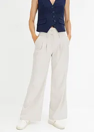 Wijd uitlopende broek met high waist, bonprix