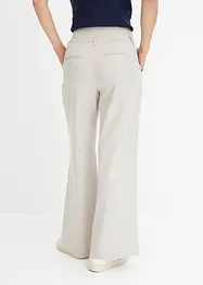 Wijd uitlopende broek met high waist, bonprix