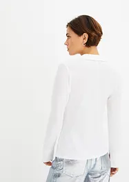 Crêpe shirt met plooitjes, bonprix