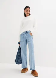 Cargo jeans met mid waist, bonprix