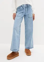 Cargo jeans met mid waist, bonprix