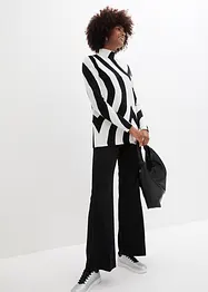 Stretch broek met comfortband, flared, bonprix
