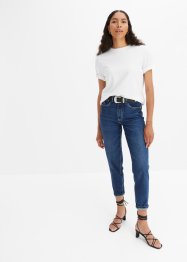 High waist mom jeans, cropped, bonprix